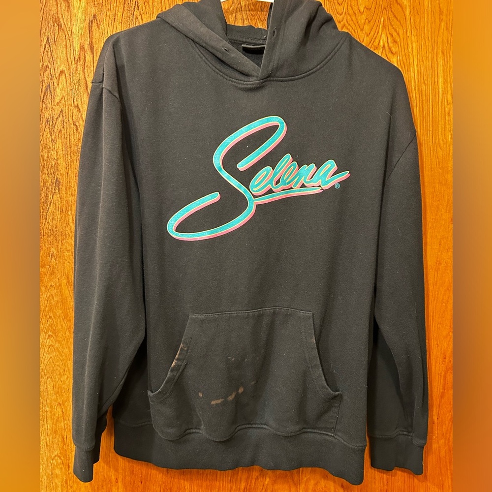 Selena unisex hooded sweatshirt.